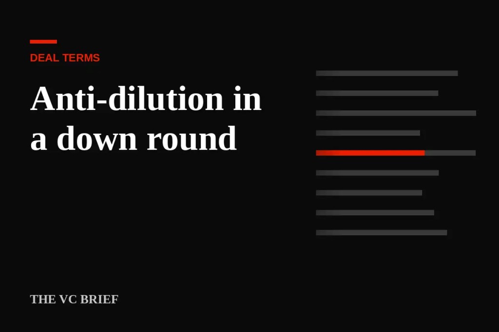 Anti-dilution: what happens to your stake in a down round
