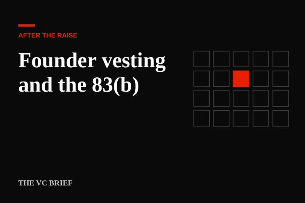 Founder vesting and the 83(b) election: the 30-day deadline