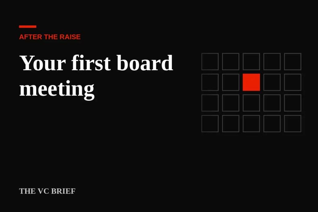 How to run your first board meeting as a startup founder